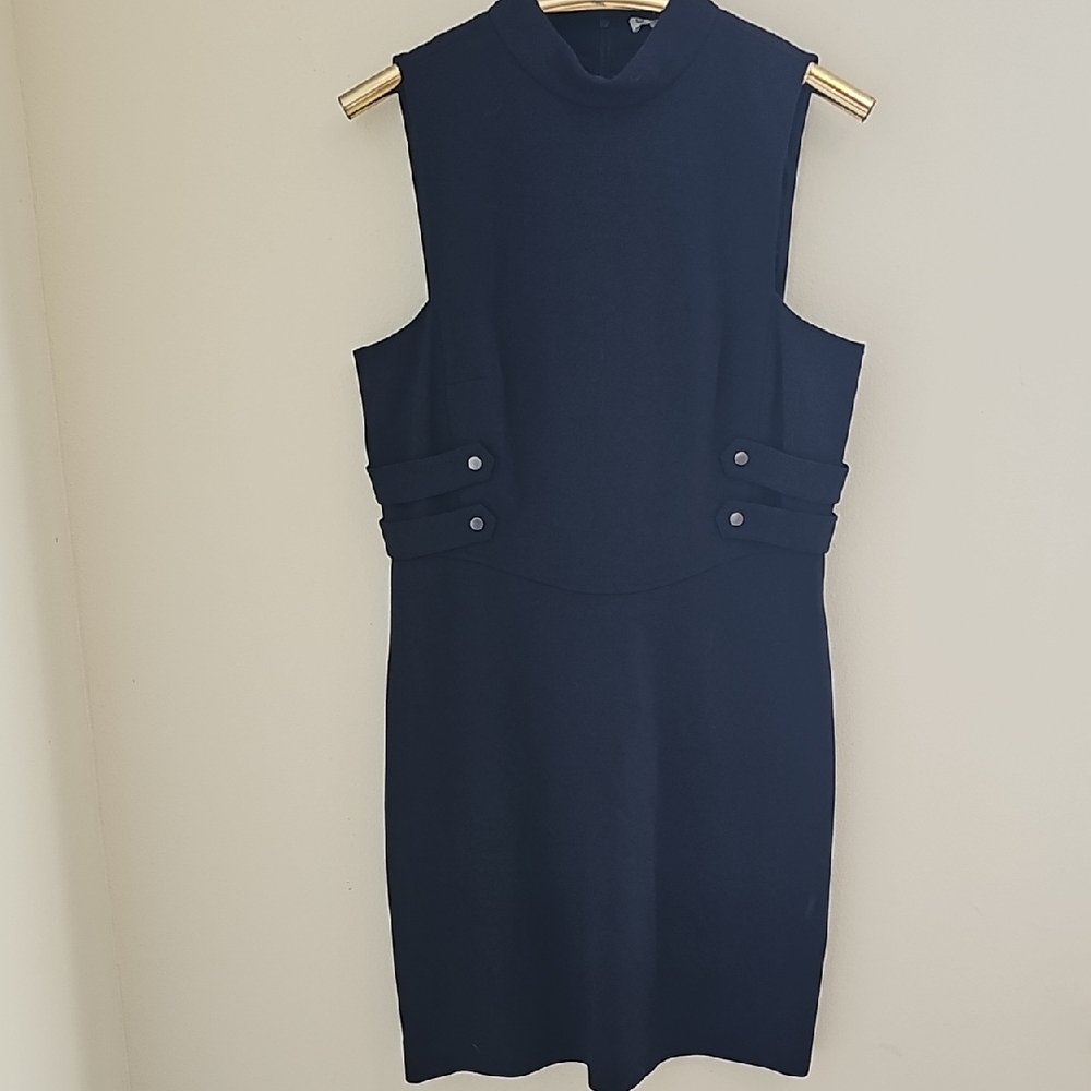 Nordstrom‎ C LEWIT Navy Blue Mini Shift Dress. NWT Size 10.